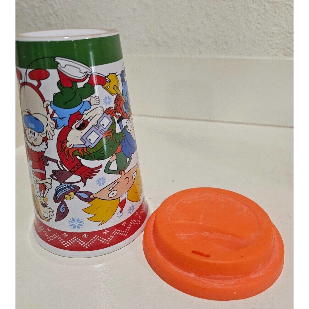 NICKTOONS Rugrats Viacom 2018‎ Nickelodeon Travel Mug/Cup Cat/Dog Reptar Arnold